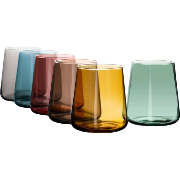 Set Bicchieri Multicolore in Vetro Jolangè Eleganza per Ogni Occasione