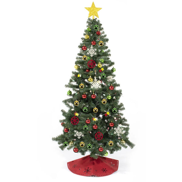 Albero di Natale da 180cm con Luci LED Multicolor