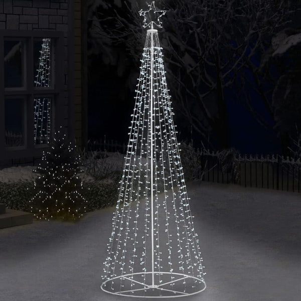 Albero di Natale Luminoso Bianco Freddo da 274 LED  Eleganza Invernale