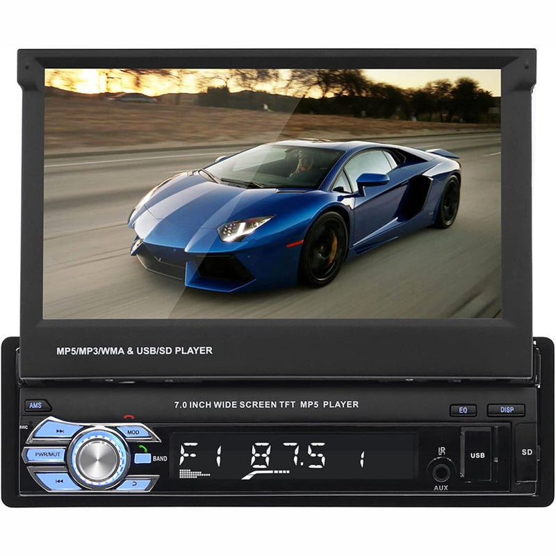 RADIO PARA COCHE 7'' BLUETOOTH 1 DIN TOUCH USB/AUX/FM REPRODUCTOR MP5