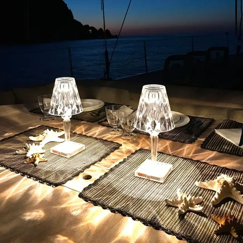 Lampada Diamante da Tavolo LED - Ricaricabile & Decorativa
