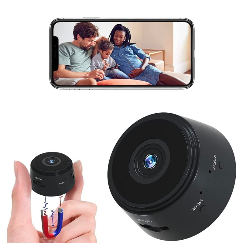 Mini Telecamera Spia Wifi HD con Visione Notturna e Calamita