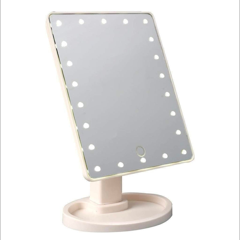 Specchio Trucco Illuminato con 22 Luci LED Portatile e HD